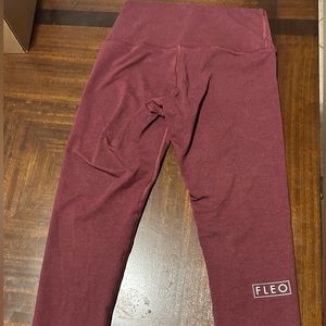 Fleo bounce legging-maroon